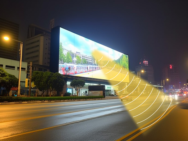 數(shù)字標牌、廣告機、LED廣告屏等場景使用定向音箱