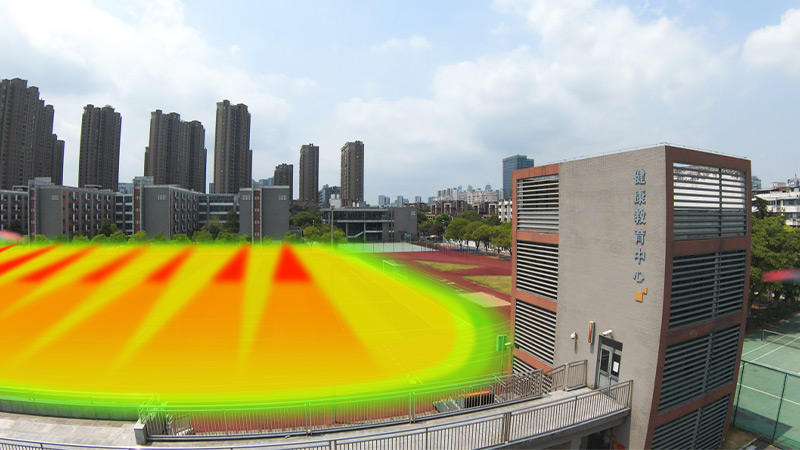 清聽聲學(xué)靜音操場系統(tǒng),定向發(fā)聲不擾民