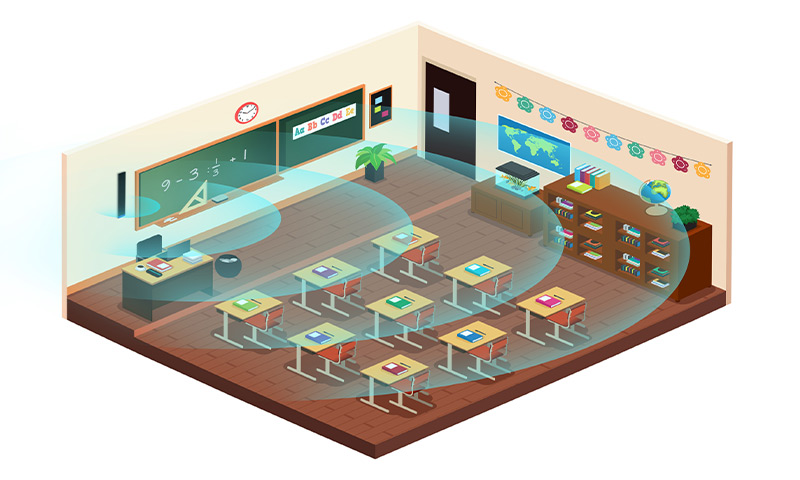 清聽聲學(xué)教室均衡聲場系統(tǒng)