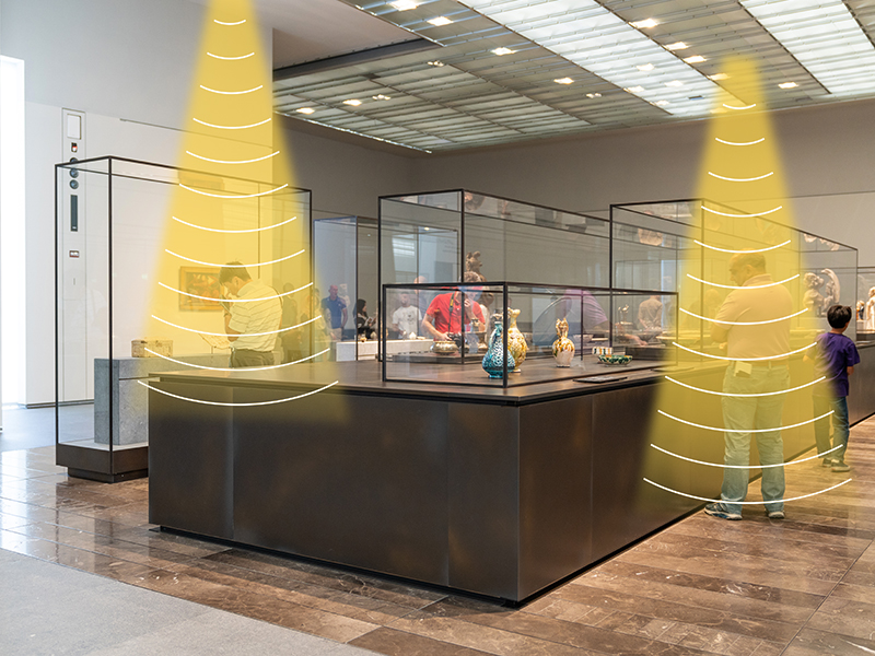 展廳定向音箱，聲音分區，互不干擾